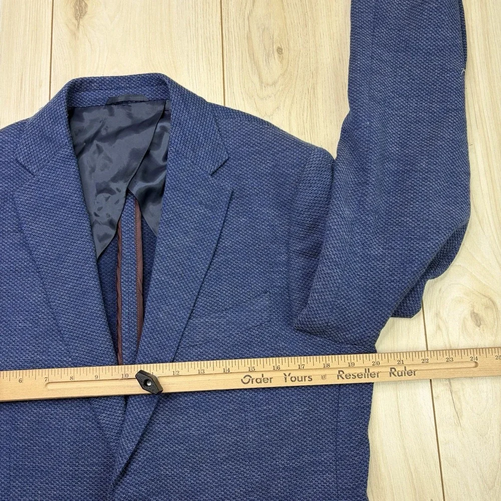 Rodd & Gunn Knit Unstructured MARLANE Wool Blend Blazer Mens Medium 38-40 Blue
